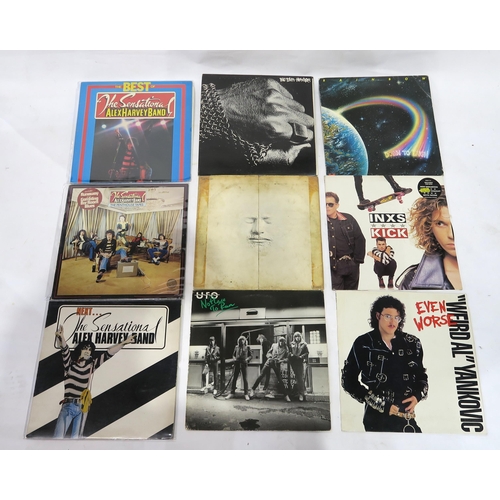 350 - VINYL LP RECORDS a box of prog rock, rock and pop vinyl records with SAHB the Sensational Alex Harve... 