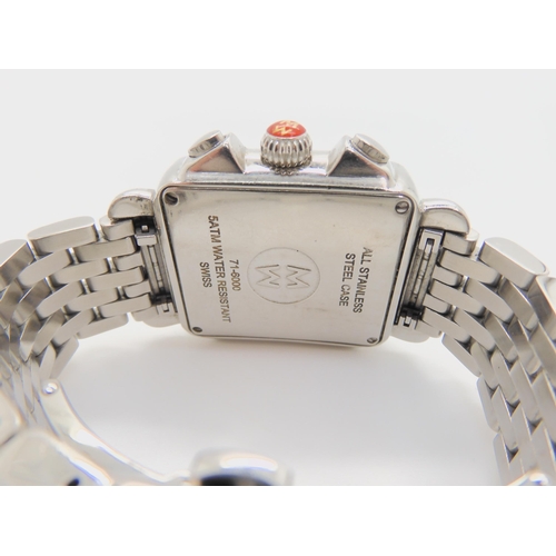 537 - An MW deco ladies diamond chronograph, this watch is made by MaestroWorks Studio, the watch has a mo... 