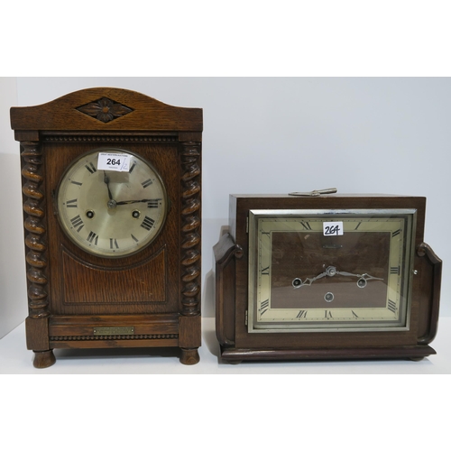 264 - Two mantle clocks