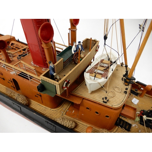 472 - A model boat of the steamboat 