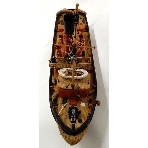 472 - A model boat of the steamboat 