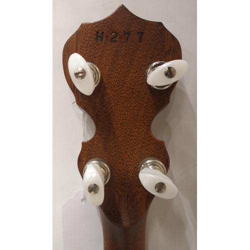 DEERING SIERRA 17FRET TENOR IRISH BANJO serial number H277 stamped to the headstock serial number 0