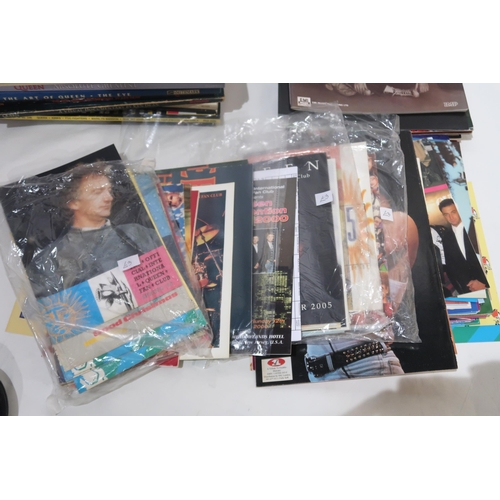 QUEEN FREDDIE MERCURY a collection of memorabilia with tape recordings,  backstage passes, coffee tab