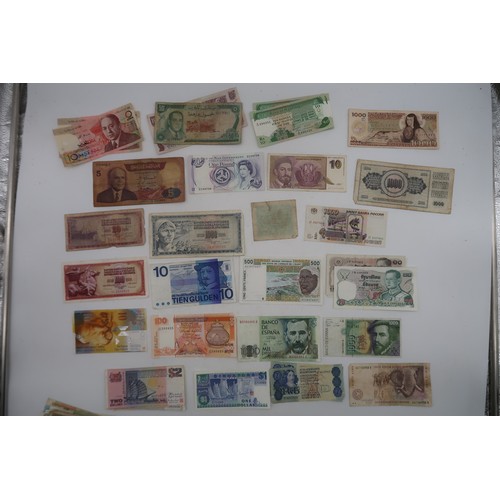 475 - BANK NOTES a collection of world wide bank notes with British, European, Asian, American and African... 