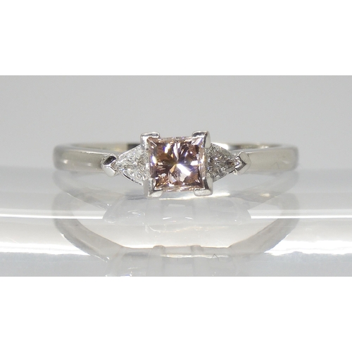 2768 - A PLATINUM PINK & WHITE DIAMOND RINGmade for the quality Rhapsody Collection for The Jewellery C... 