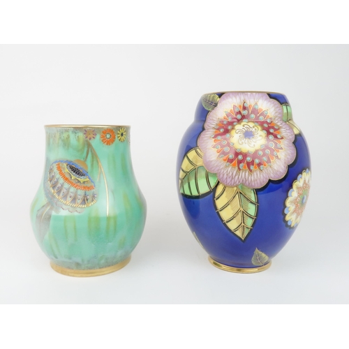 2152 - *WITHDRAWN - SEE NEW LOTS 2152A & 2152B*TWO CARLTON WARE VASES including Flower and Falling Leaf... 