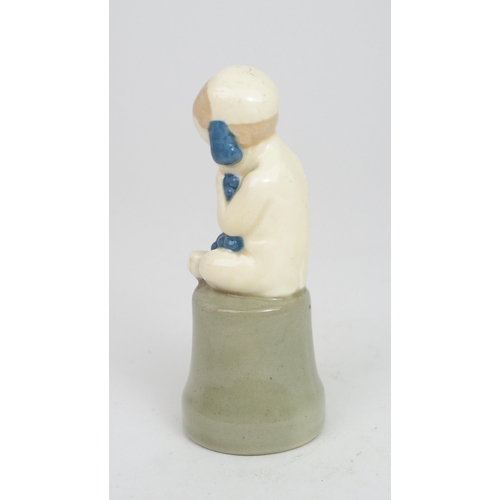 2212 - ERNEST RIEGEL (GERMAN 1871-1939) FOR WACHTERSBACHER STEINGUTFABRIKA ceramic model of a child, circa ... 