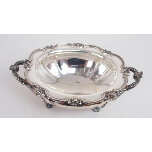 2481 - AN EARLY VICTORIAN SILVER TUREENby Samuel Roberts & Co, Sheffield 1846, of lobed oval form, with... 