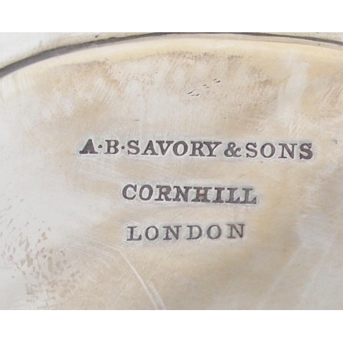 2488 - A VICTORIAN SILVER SALVERby Edward & John Barnard, London 1845, retailed by A.B Savory & Son... 
