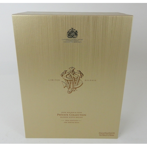 2673 - JOHN WALKER & SONS SCOTCH WHISKY Johnnie Walker private collection 2016 edition blende... 
