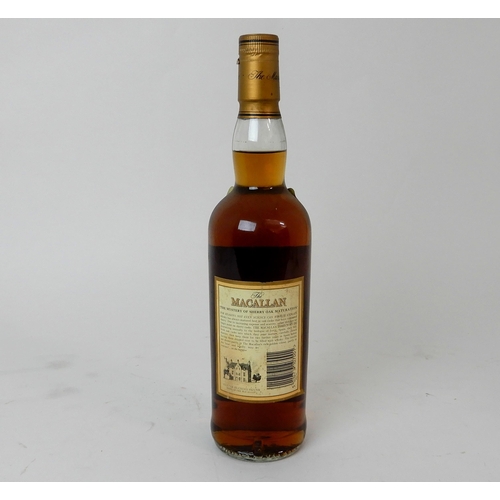 2677 - MACALLAN 10 YEAR OLD SHERRY OAK CASK SINGLE MALT WHISKY Exclusively Matured in Selected Sherry Oak C... 