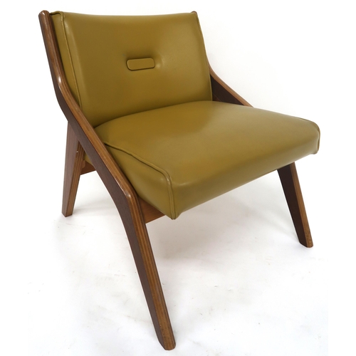 2116 - A MID 20TH CENTURY NEIL MORRIS FOR MORRIS OF GLASGOW LOUNGE CHAIRwith a laminated Formosa Teak frame... 