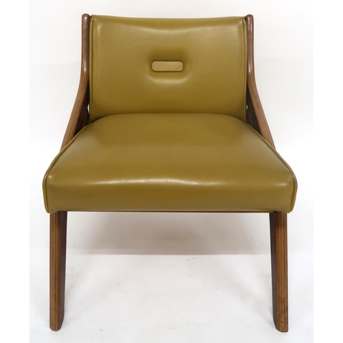 2116 - A MID 20TH CENTURY NEIL MORRIS FOR MORRIS OF GLASGOW LOUNGE CHAIRwith a laminated Formosa Teak frame... 
