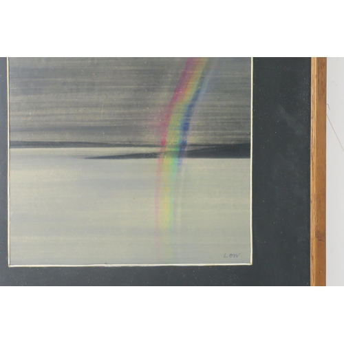 2912 - BET LOW RSW RGI (SCOTTISH 1924-2007)RAINBOW Watercolour, signed lower right, 27 x 28cm (10.75 x 11