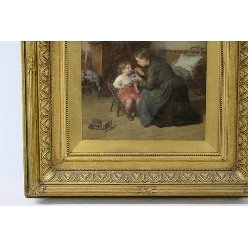 2939 - PIERRE EDOUARD FRERE (FRENCH 1819-1886)OPEN WIDEOil on panel, signed lower left, dated (1884), 39 x ... 