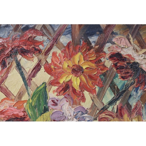 2947 - DONALD BAIN (SCOTTISH 1904-1979)DAHLIAS 1944Oil on canvas, signed lower right, 60 x 50cm (23.5 x 19.... 