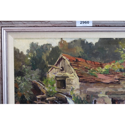 2960 - ALEXANDER CARRUTHERS GOULD (BRITISH 1870-1948)OLD PORLOCH MILL, SOMERSET Oil on board, signed l... 