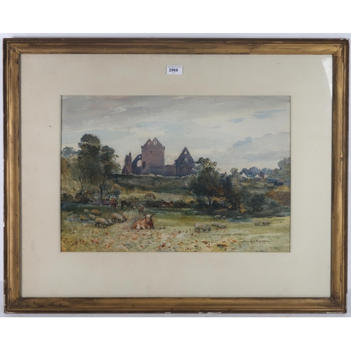 2968 - ARCHIBALD KAY RSA RSW (SCOTTISH 1860-1935)SWEETHEART ABBEY DUMFRIESWatercolour, signed lower right, ... 