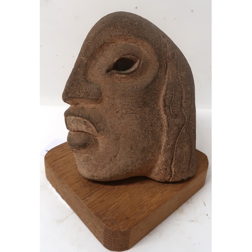 2981 - WILLIAM MCCANCE (SCOTTISH, 1894-1970)Asymmetrical Head 1935Fireclay, 12.5cm (5