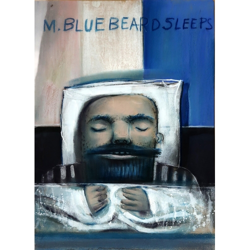 3003 - TOM MACDONALD RGI (SCOTTISH 1914-1985)BLUEBEARD SLEEPSMixed media on paper, 50 x 36cm (19.5 x 14