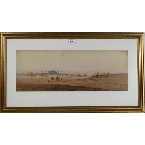3007 - AUGUSTUS OSBORNE LAMPLOUGH ARA RWS (BRITISH 1877-1930)EVENING IN THE DESERTWatercolour, signed lower... 