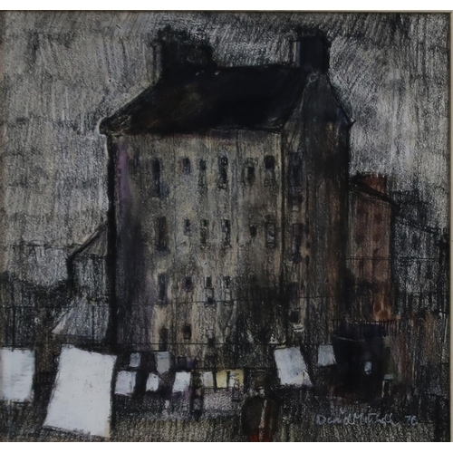 3028 - DAVID MITCHELL (SCOTTISH 20TH CENTURY)GLASGOW TENEMENTMixed media on paper, signed lower right and d... 