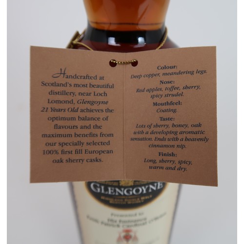 2697B - GLENGOYNE SINGLE HIGHLAND MALT WHISKY AGED 21 YEARS SHERRY CASK MATURED Presented to His Eminence Ke... 