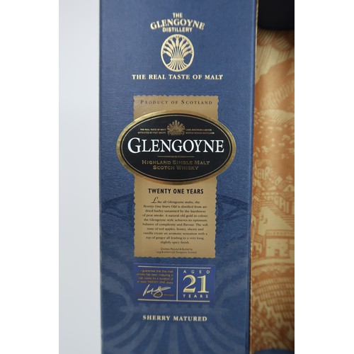 2697B - GLENGOYNE SINGLE HIGHLAND MALT WHISKY AGED 21 YEARS SHERRY CASK MATURED Presented to His Eminence Ke... 