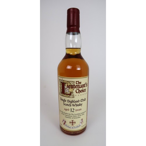 2697C - THE LIEUTENANTS CHOICE SINGLE HIGHLAND MALT SCOTCH WHISKY 70cl 43% cask number 1032 Year of Distilla... 