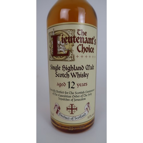 2697C - THE LIEUTENANTS CHOICE SINGLE HIGHLAND MALT SCOTCH WHISKY 70cl 43% cask number 1032 Year of Distilla... 