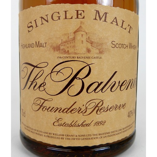 2680A - THE BALVELIE FOUNDERS RESERVE 10 YEARS OLD SINGLE HIGHLAND MALT SCOTCH WHISKY 75CL 40% boxed togethe... 