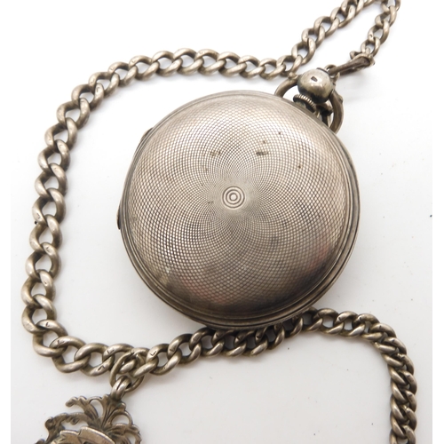 910 - A silver cased full hunter pocket watch, the dial marked Stewart Dawson & Co Liverpool, with sil... 