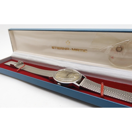 926A - A gents stainless steel Eterna-matic wristwatch