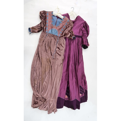 258 - A selection of costumes designed and made by Liz Mackinlay including a Mackintosh inspired dress and... 