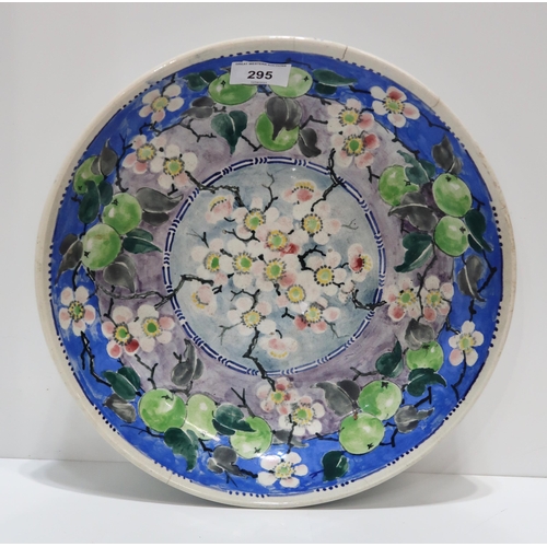 295 - A MakMerry bowl decorated with prunus blossom, dated 1926