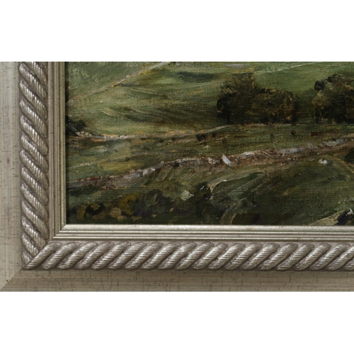 1018 - BRITISH SCHOOL Ingleborough, Yorkshire, oil on board, 30 x 40cm and another (2)... 