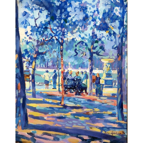 1055 - PETER GRAHAM (SCOTTISH 1959)LUXEMBOURG GARDENS, PARISOil on canvas, signed lower right, dated (19)90... 