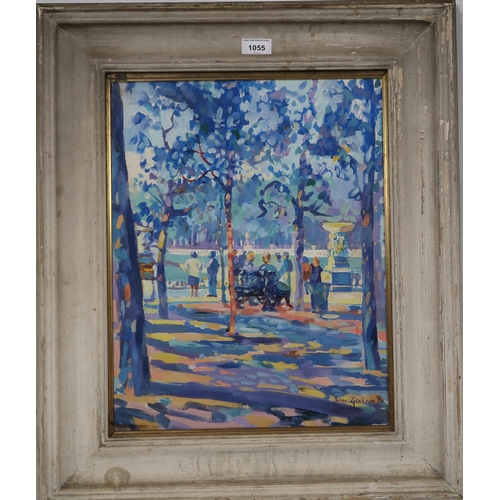 1055 - PETER GRAHAM (SCOTTISH 1959)LUXEMBOURG GARDENS, PARISOil on canvas, signed lower right, dated (19)90... 