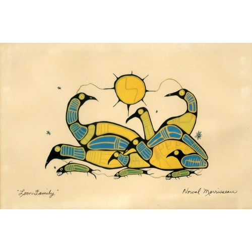 1063 - PLEASE NOTE: THAT 'LOON FAMILY' BY N.H. MORRISEAU IS A PRINT MULTIPLENORVAL H. MORRISEAU (CANADIAN 1... 