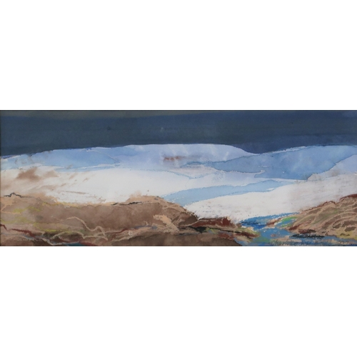 1066 - CHARLOTTE H. M. BRYCE (BRITISH b.1947)EVENING SNOWMixed media, signed lower right, dated 1977, 9 x 2... 