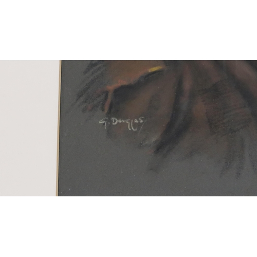 1088 - GORY DOUGLAS (INDIAN 1920-1976)A TIBETANPastel on paper, signed lower right, 34 x 24cmTogether with ... 