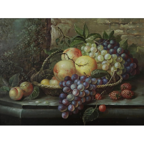 1092 - BLAIZE WANYI STILL LIFE WITH PEARS AND PLUMEOil on board, signed lower right, dated (20)07, 18 ... 