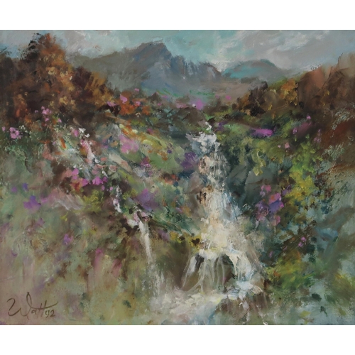 1097 - COSTANCE HAMILTONRIVERSCAPEOil on board, signed lower left, 50 x 40cmTogether with a watercolour, si... 