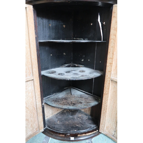 174 - A Victorian mahogany two door corner cabinet, drop leaf occasional table and a dressing mirror (3)