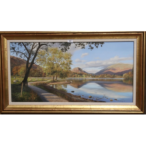 980 - PAUL HARLEY Early Autumn, Grasmere, signed, oil on canvas, (20)09, 44 x 89cm