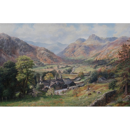 981 - GRAHAM TWYFORD Langdale at Harry Place Farm, signed, oil on board, 50 x 75cm ... 