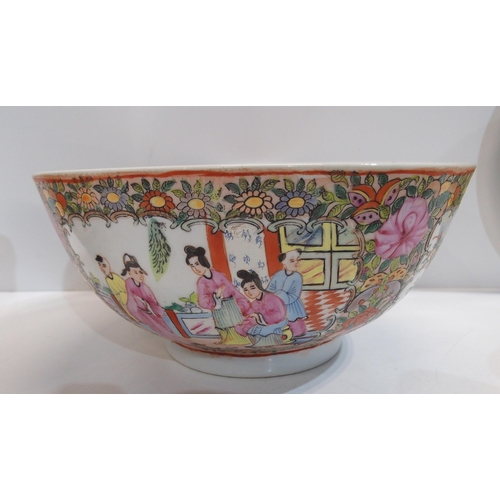 292 - A lot comprising two Chinese teapots, a crazed glaze bowl, satsuma vase and other items