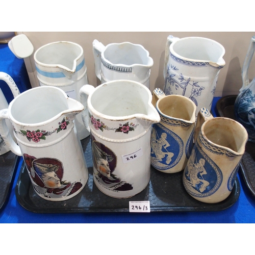 296 - A collection of Scottish pottery jugs including Clyde Pottery Tam o Shanter, Cherry Ripe, Stag, Chri... 