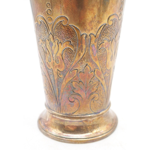 352 - An Art Nouveau silver beaker, by Goldsmiths & Silversmiths Company Ltd, London 1900, with engrav... 