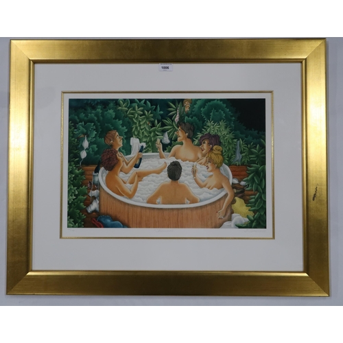 1006 - JOAN SOMERVILLE (SCOTTISH b.1961)JACUZZIGiclée, signed lower right, numbered 54/195, 37 x 54cmTogeth... 